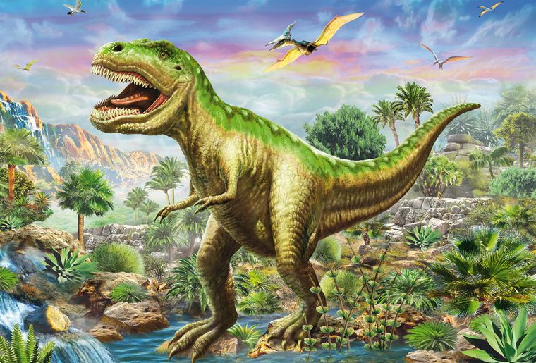 Schmidt, Dinozaury, puzzle, 3-48 elementów