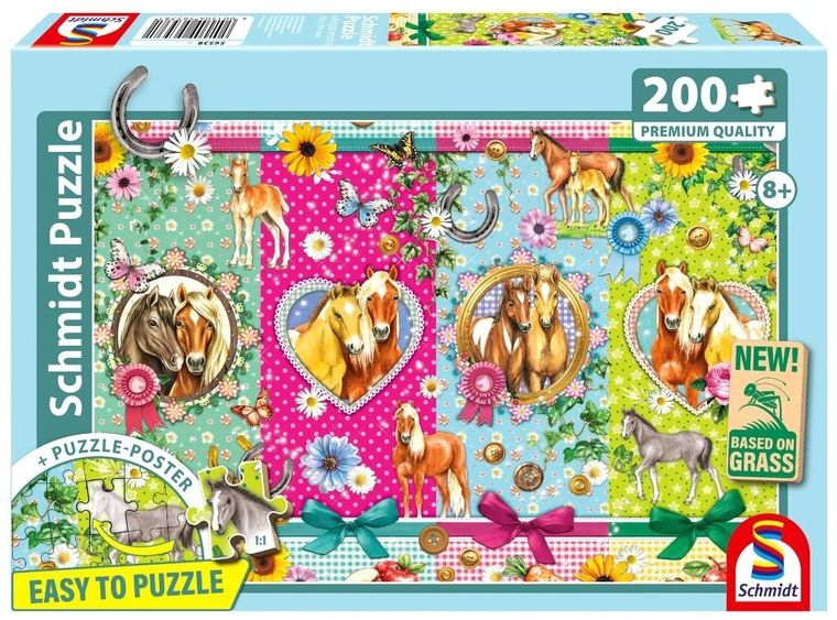 Schmidt, Szczęśliwe konie, puzzle, 200 elementów