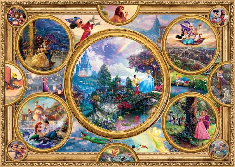 Schmidt, Thomas Kinkade, Bohaterowie bajek Disneya, puzzle, 2000 elementów