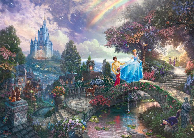 Schmidt, Thomas Kinkade: Kopciuszek, puzzle, 1000 elementów