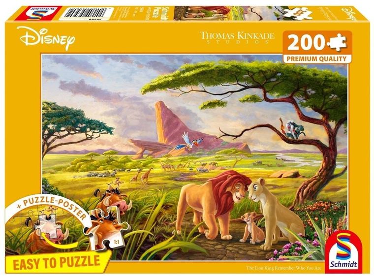 Schmidt, Thomas Kinkade, Król Lew, puzzle, 200 elementów