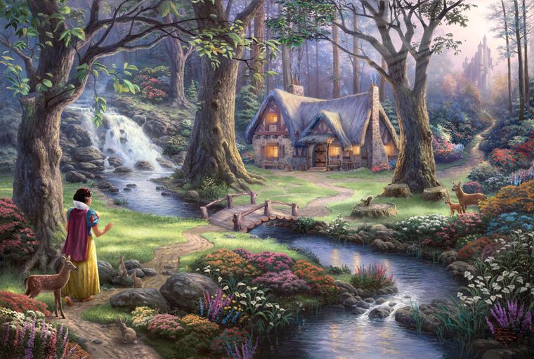 Schmidt, Thomas Kinkade: Królewna Śnieżka, puzzle, 1000 elementów