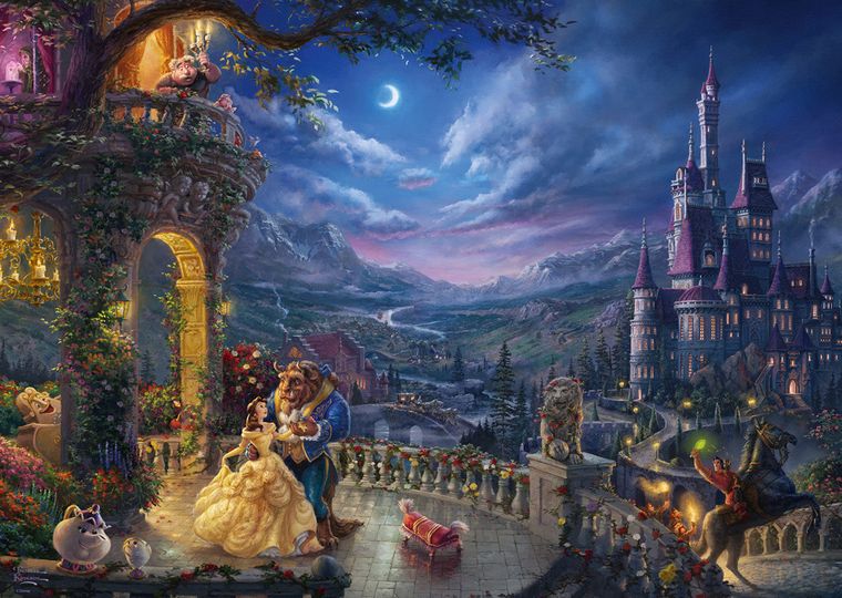 Schmidt, Thomas Kinkade: Piękna i Bestia, puzzle, 1000 elementów