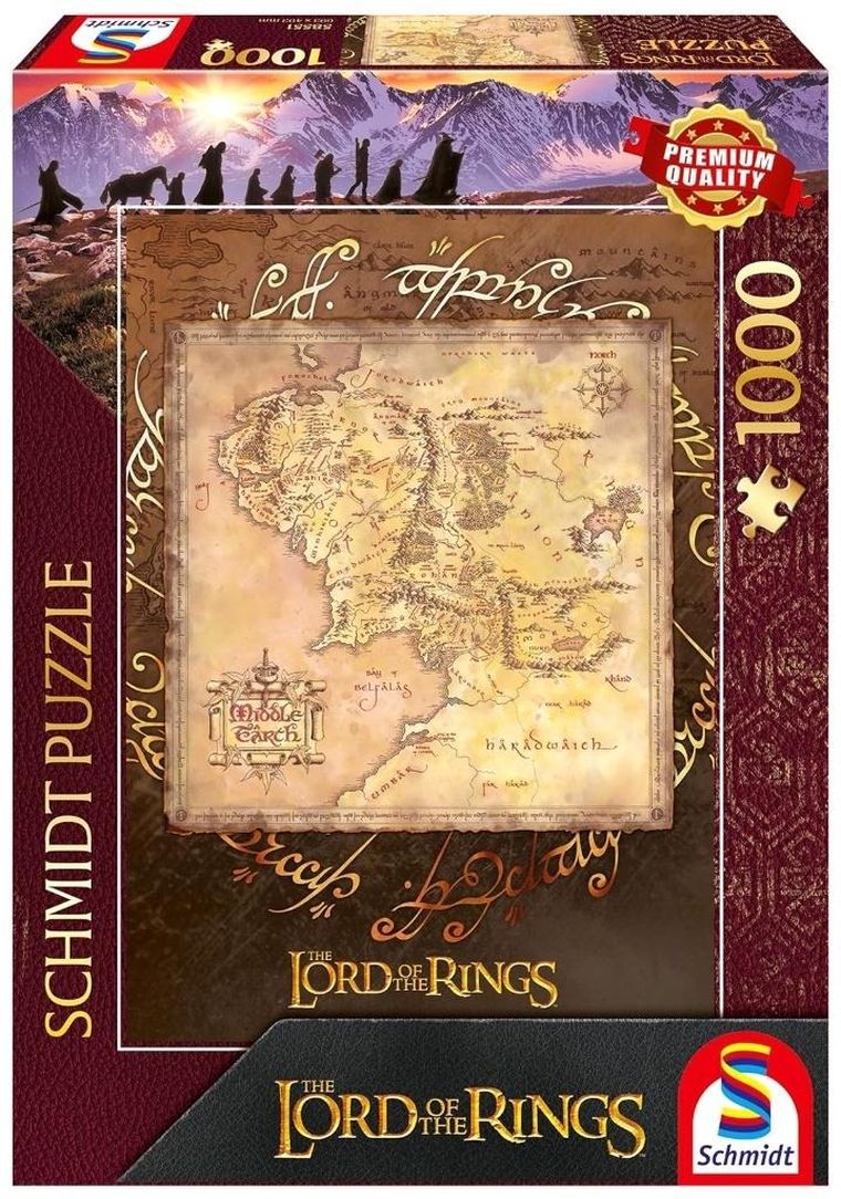 Schmidt, Władca Pierścieni: Śródziemie, puzzle, 1000 elementów