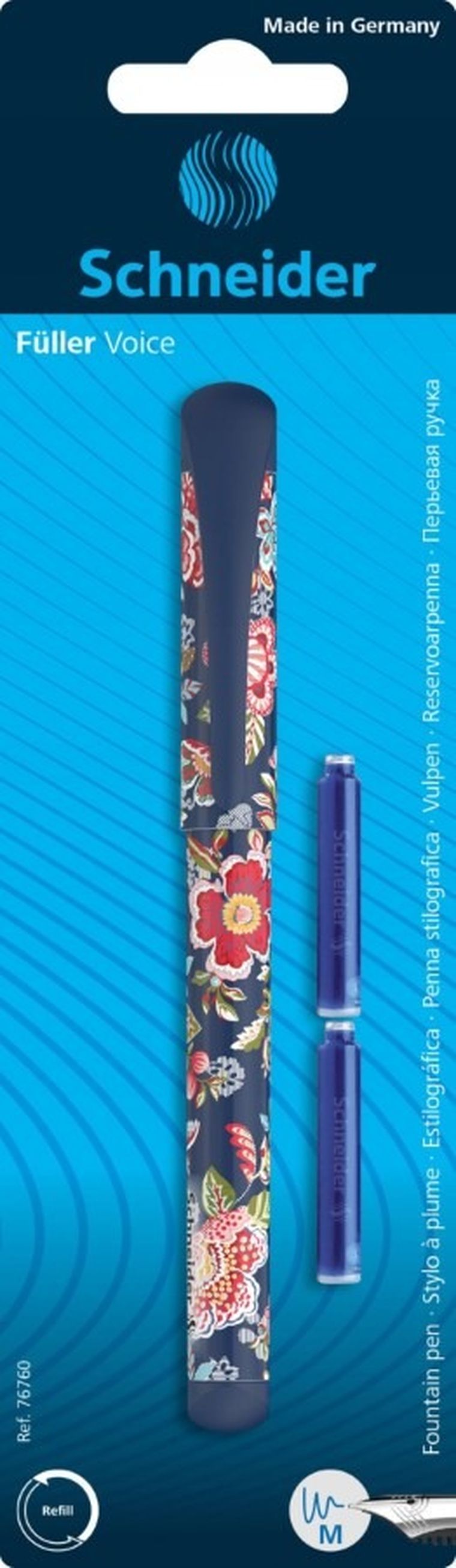 Schneider, Voice, pióro wieczne + 2 cartridge, M