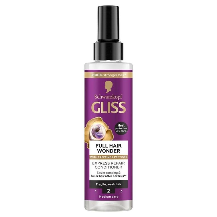 Schwarzkopf, Gliss full hair wonder, odżywka ekspresowa do włosów, 200 ml