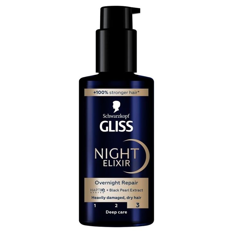 Schwarzkopf, Gliss overnight repair, serum do włosów zniszczonych, 100 ml