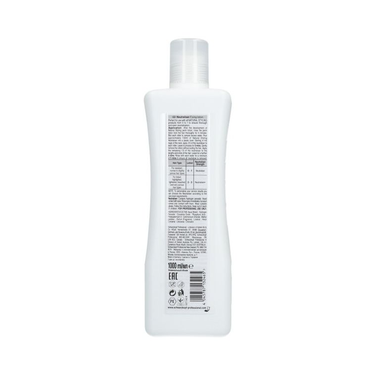 Schwarzkopf Professional, Natural Styling, utrwalacz do trwałej ondulacji, 1000 ml