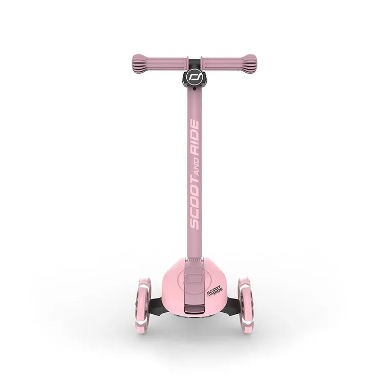 Scoot & Ride, Highwaykick 3S, hulajnoga z systemem sterowania 2w1, Rose