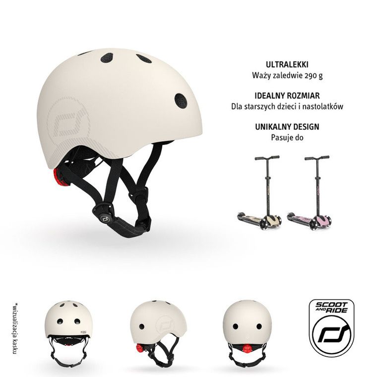 Scoot & Ride, kask ochronny, Ash, rozmiar 55-59 cm