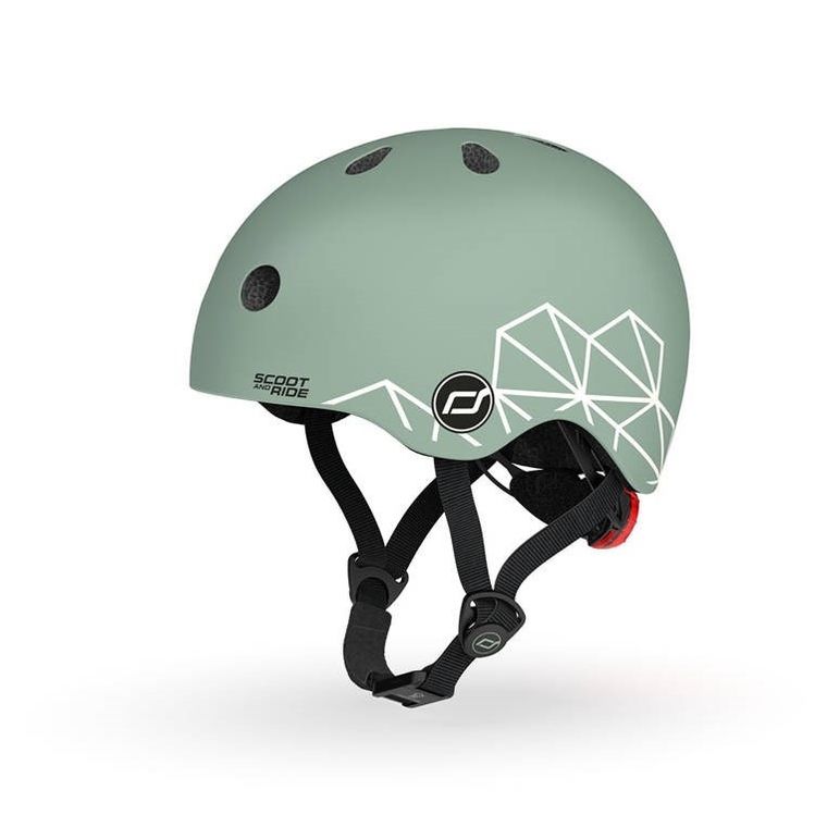 Scoot & Ride, kask ochronny, Green Lines, rozmiar 45-51 cm