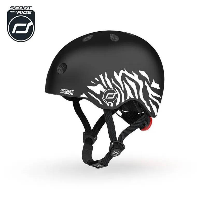 Scoot & Ride, kask ochronny, Zebra, rozmiar 45-51 cm