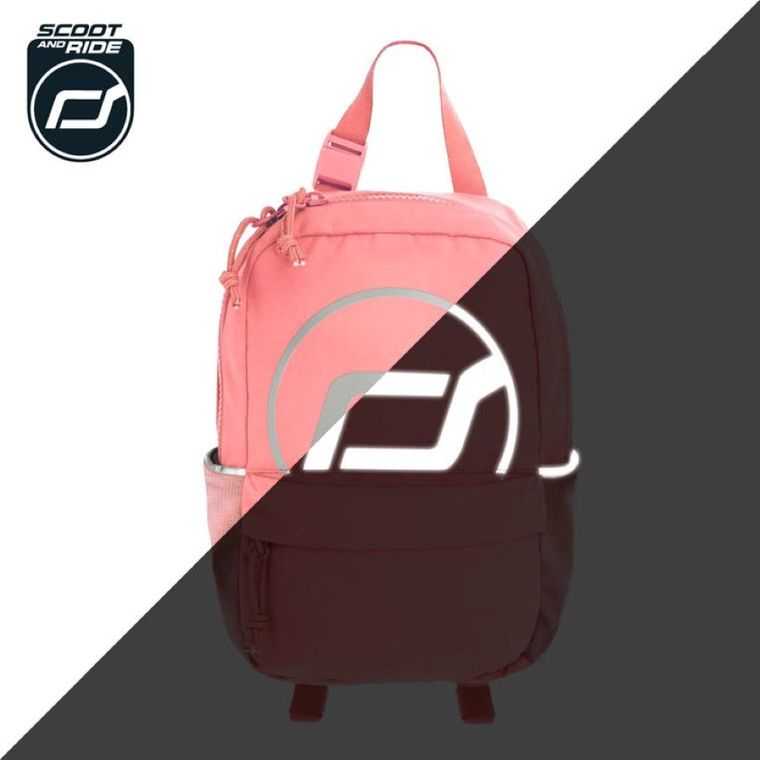 Scoot & Ride, plecak na hulajnogę, Peach, 9l