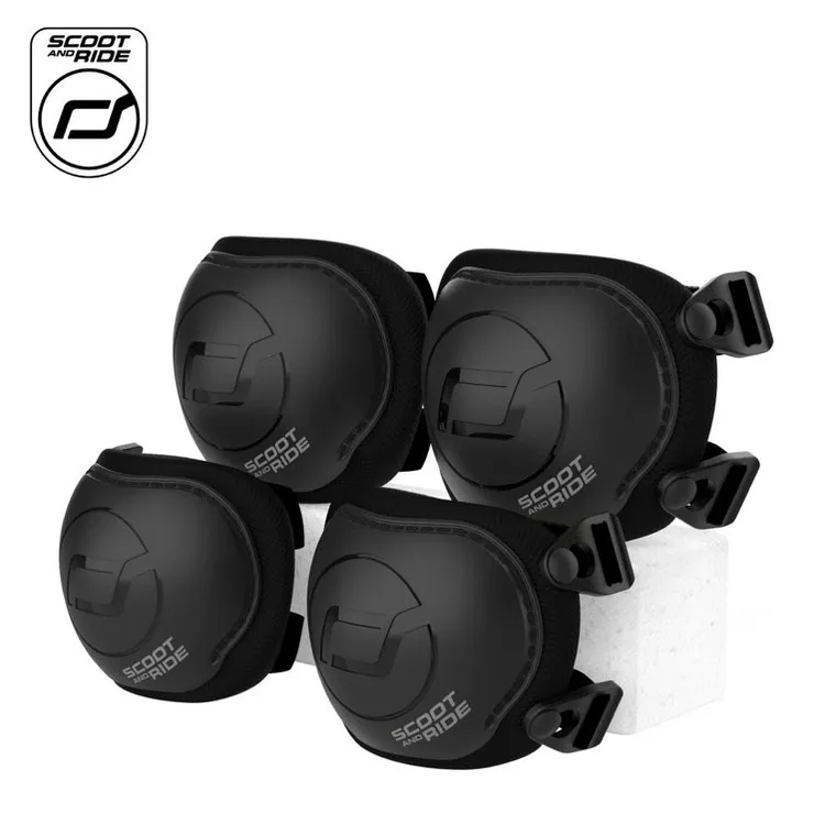 Scoot & Ride, zestaw ochraniaczy, Black, rozmiar S