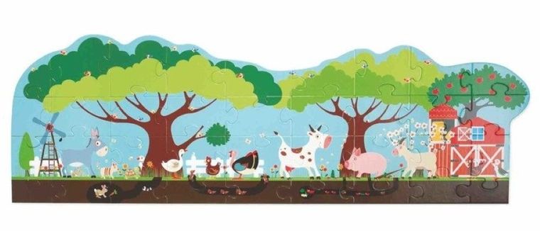 Scratch, Farma, puzzle podłogowe, 36 elementów