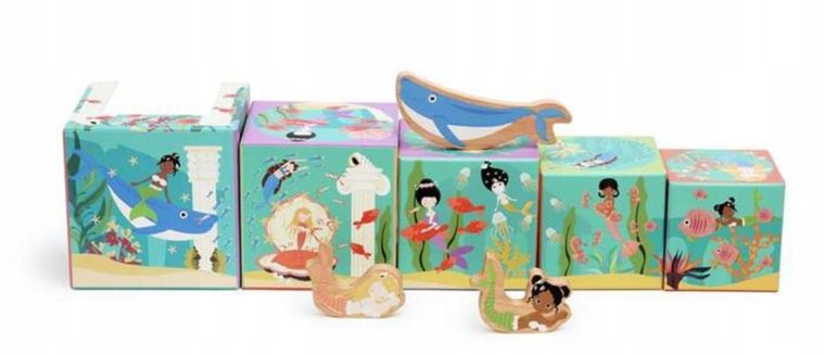 Scratch, piramidka edukacyjna z figurkami, ocean