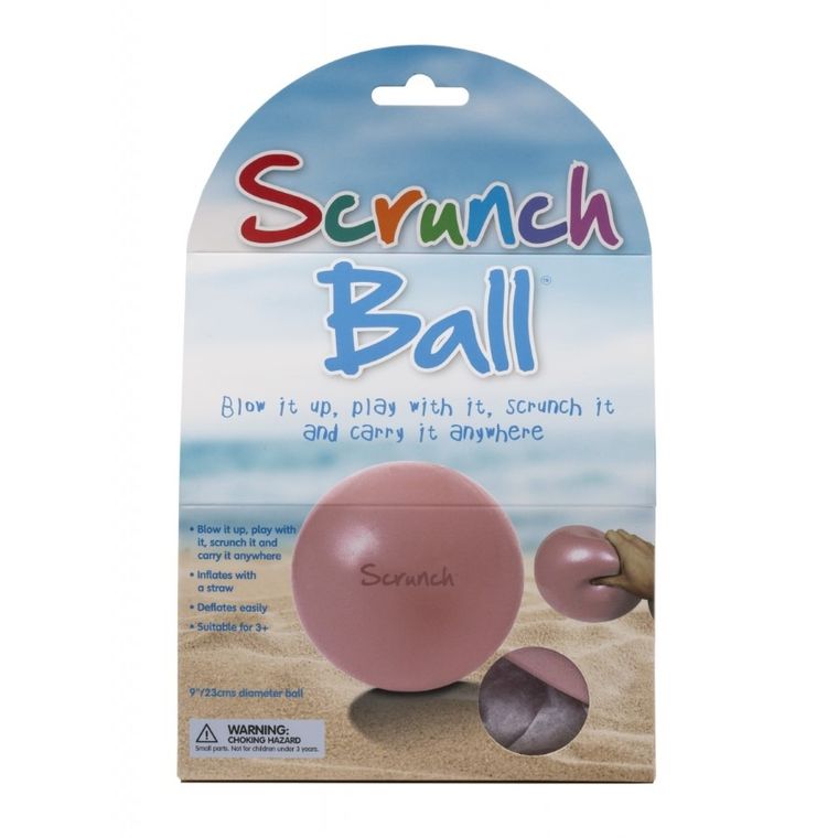 Scrunch, piłka, różowa