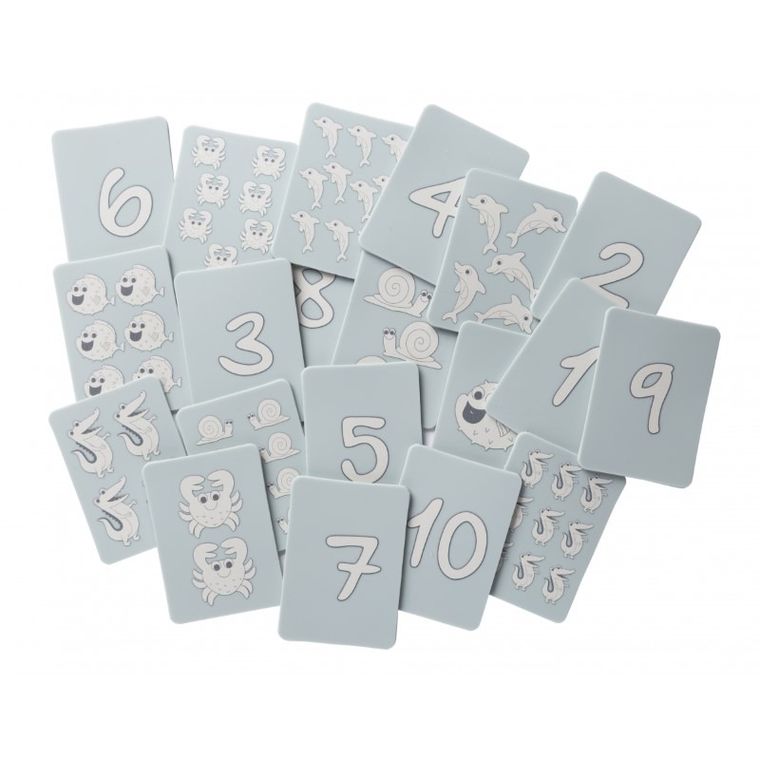 Scrunch, silikonowe karty do gry, błękitne