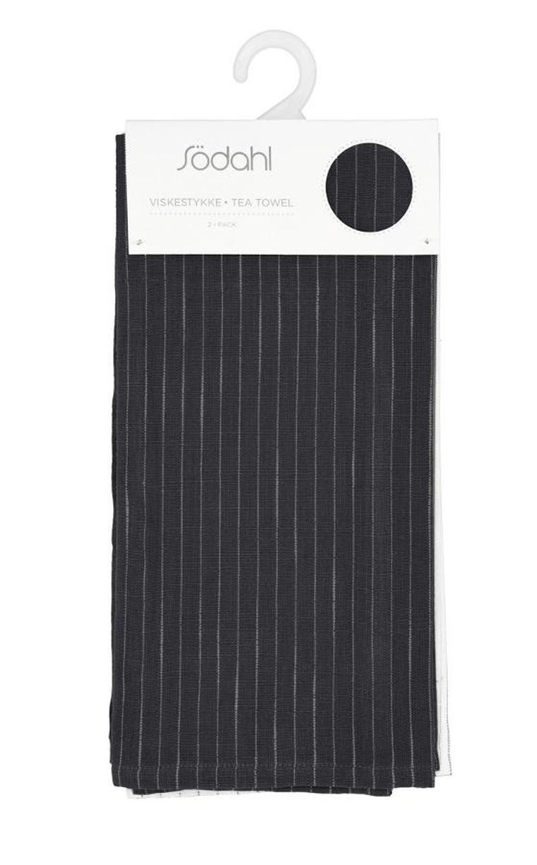 Södahl, zestaw ręczników kuchennych, 2 szt., Line, 50-70 cm, taupe, white