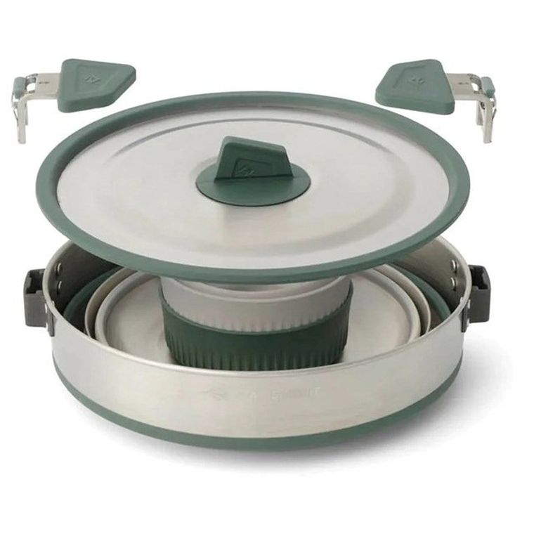 Sea To Summit, zestaw naczyń, Detour SL Steel One Pot, 3l, 5 elementów