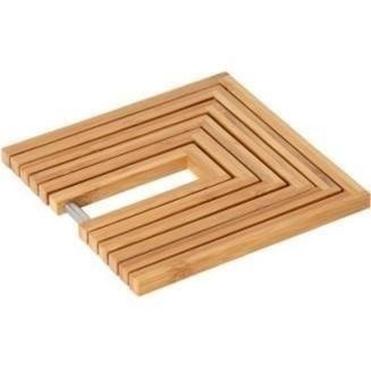 Secret de Gourmet, bambusowa podstawka pod garnek, rozsuwana