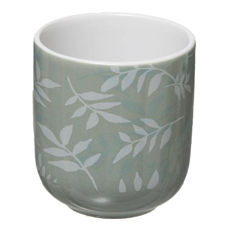 Secret de Gourmet, ceramiczne kubki z bambusowymi podkładkami, 4 szt., 130 ml