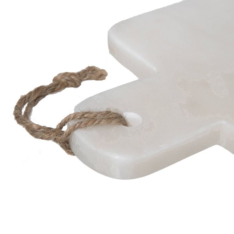 Secret de Gourmet, deska do krojenia, Geom Hygge, 15-30 cm, marmur, biała