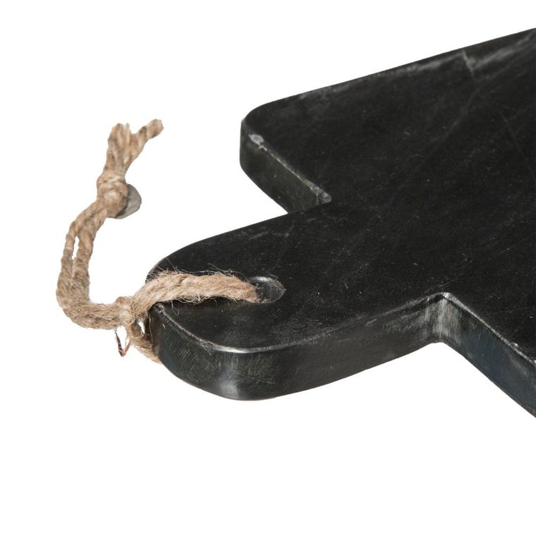 Secret de Gourmet, deska do krojenia, Geom Hygge, 15-30 cm, marmur, czarna