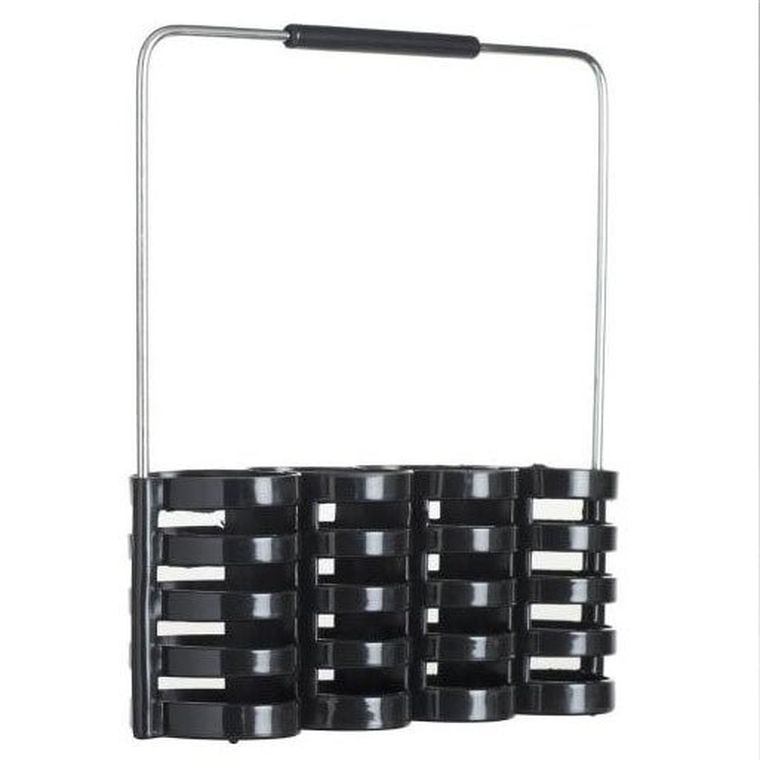 Secret de Gourmet, komplet sztućców ze stojakiem, stal nierdzewna, czarny