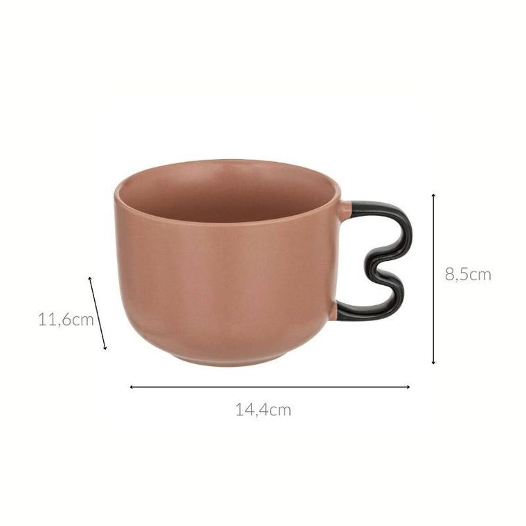 Secret de Gourmet, kubek z dużym uchem, Wavy Bliss, 580 ml