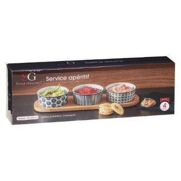 Secret de Gourmet, miseczki na przekąski bohemia, porcelana, 3 szt.