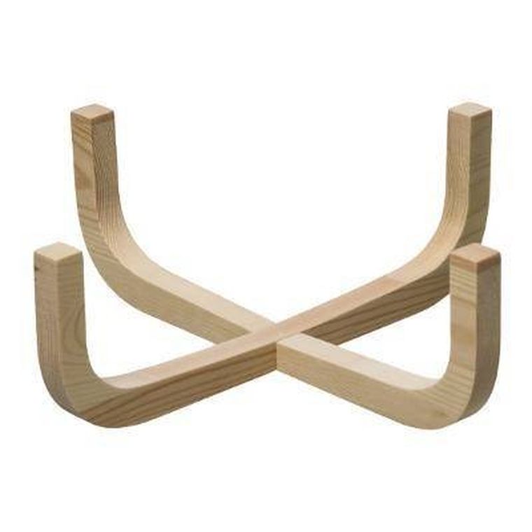 Secret de Gourmet, Miska na sałatkę ARHA, 24 cm, szklana, z drewnianą podstawką