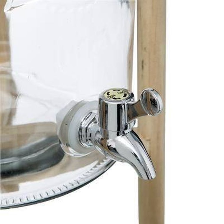 Secret de Gourmet, słoik z kranikiem, na stojaku, 8l, szklany