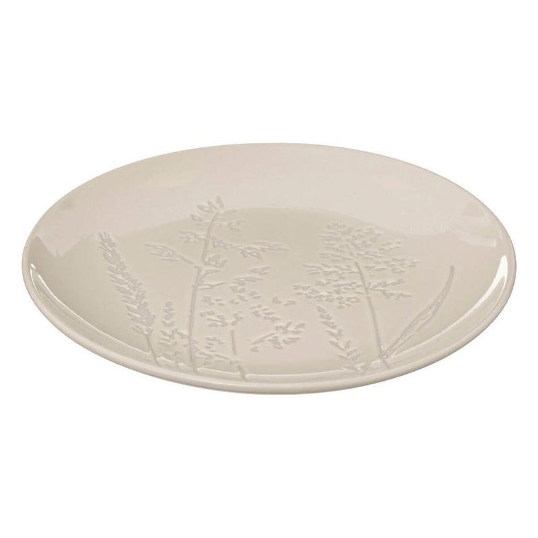 Secret de Gourmet, talerz deserowy, Elsa, kamionka, wzór polnych kwiatów, Ø 19 cm