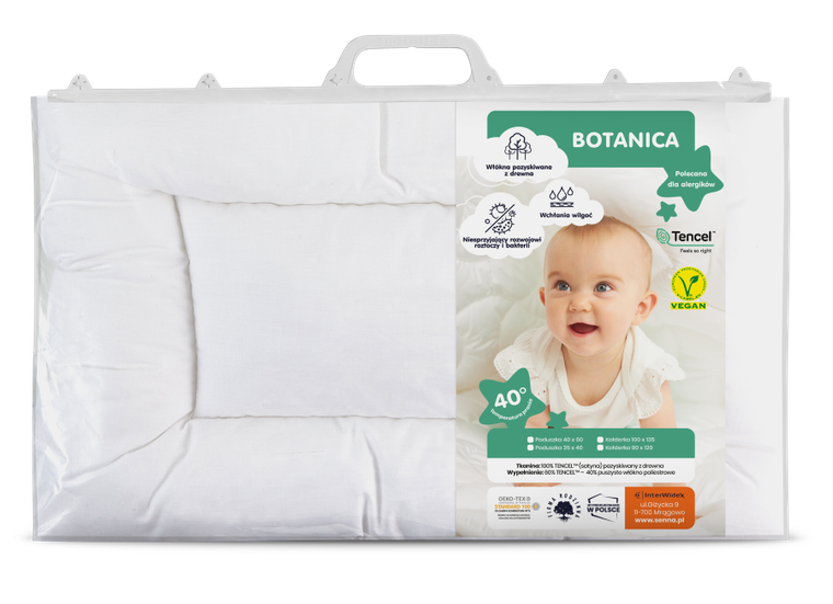 Senna Baby, Botanica, poduszka, wypełnienie, 40-60 cm