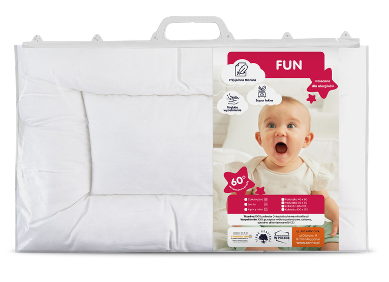 Senna Baby, Fun, poduszka, wypełnienie, 40-60 cm