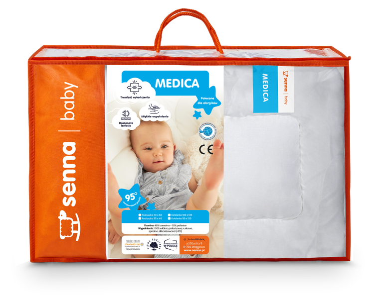 Senna Baby, Medica, komplet pościeli, biały, 100-135 cm