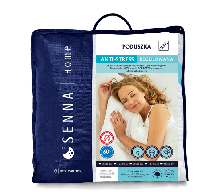 Senna Home, Anti-Stress, poduszka, 40-40 cm