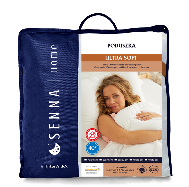 Senna Home, Ultra Soft, poduszka, 40-40 cm