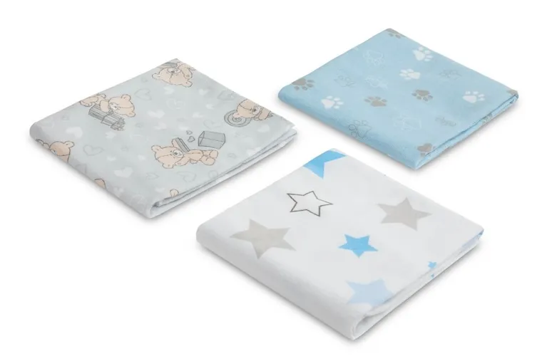 Sensillo, cerata-pieluszka, zestaw dla chłopca, 3 szt.