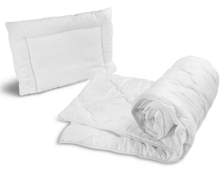 Sensillo, Deluxe, komplet pościeli, biały, 100-135 cm