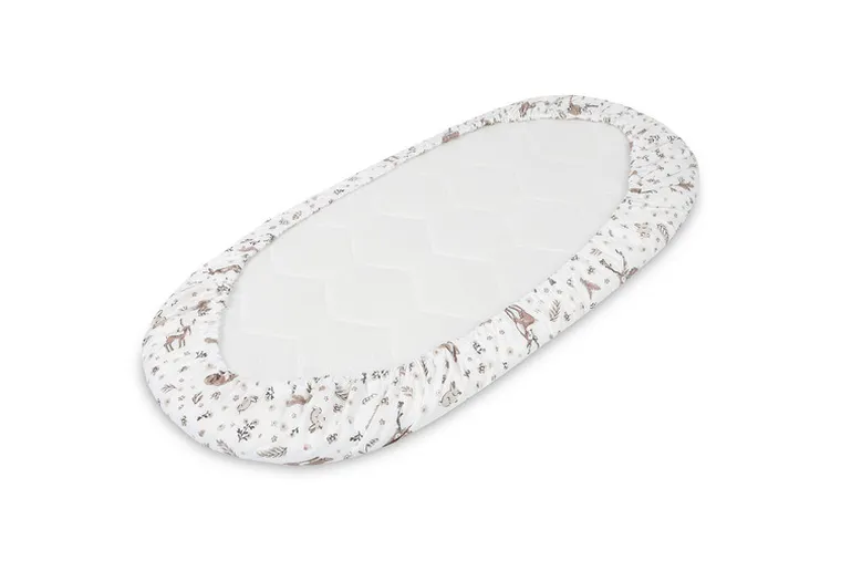 Sensillo, Forest, prześcieradło do wózka, bawełna, beige,  35-75 cm