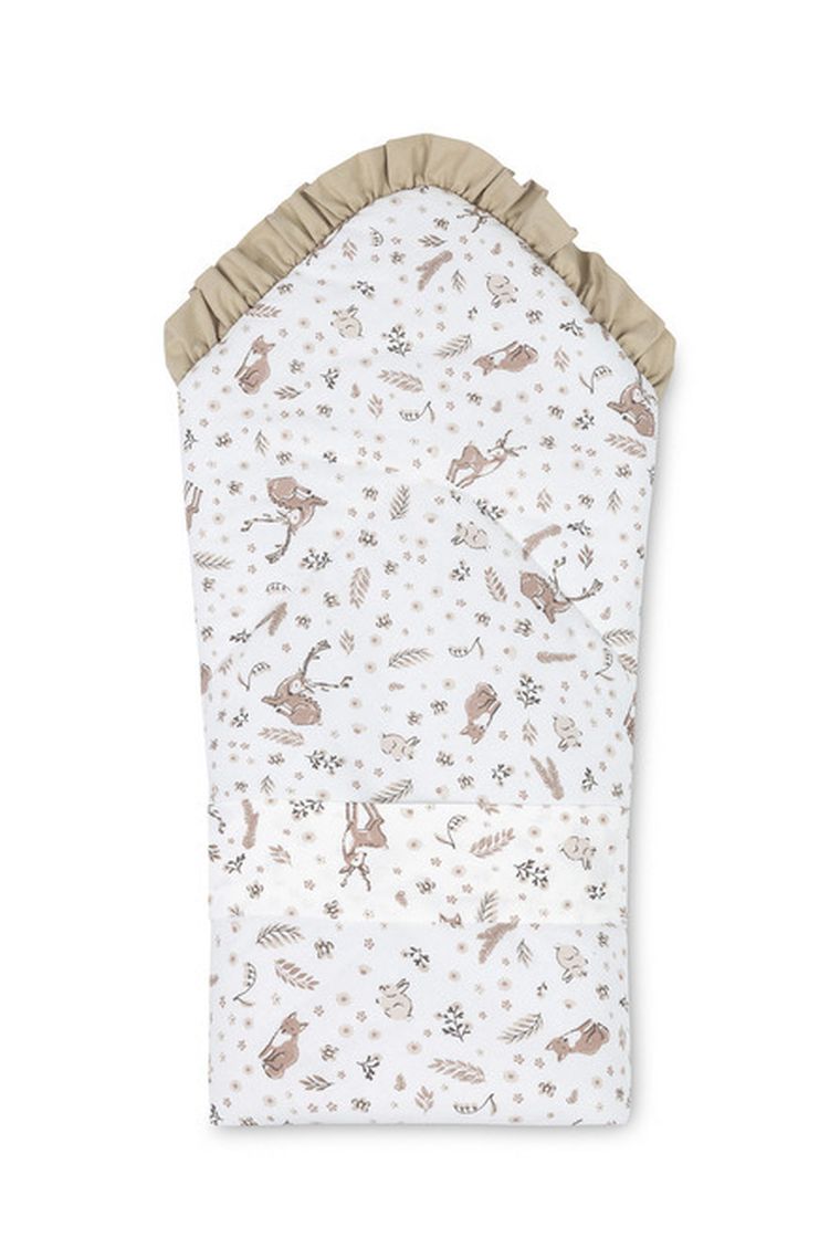 Sensillo, Forest, rożek niemowlęcy, beige, 75-75 cm