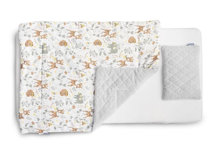 Sensillo, Leśna Przygoda, 2-częściowy komplet pościeli, kołderka z poduszką, 95-75 cm