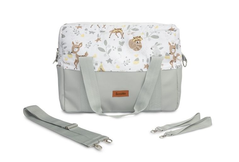 Sensillo, Leśna Przygoda, torba do wózka, ekoskóra, biała