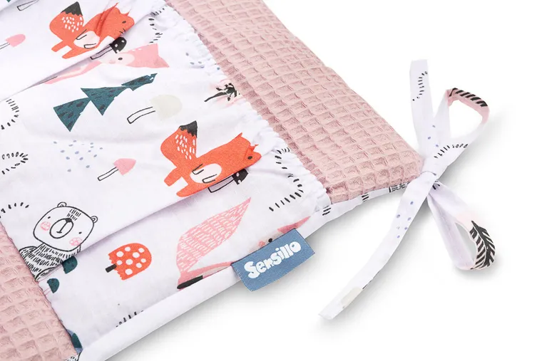 Sensillo, Liski, organizer na łóżeczko, wafel, różowy