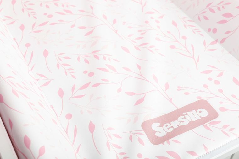 Sensillo, nadstawka na komodę, różowy listek