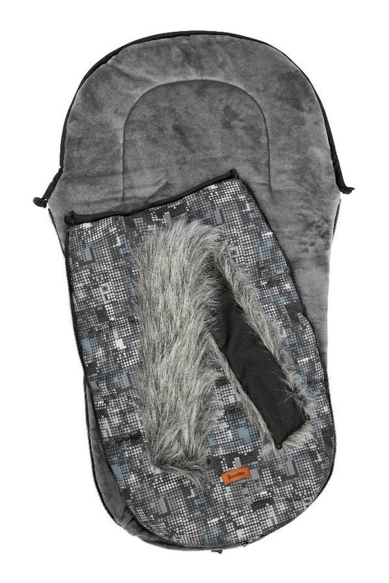 Sensillo, Olaf, śpiworek do wózka, grafitowy, kropki