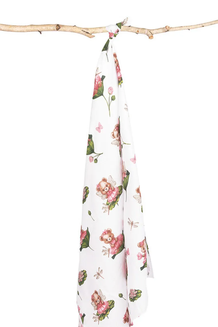 Sensillo, otulacz muślinowy, miś, 120-120 cm