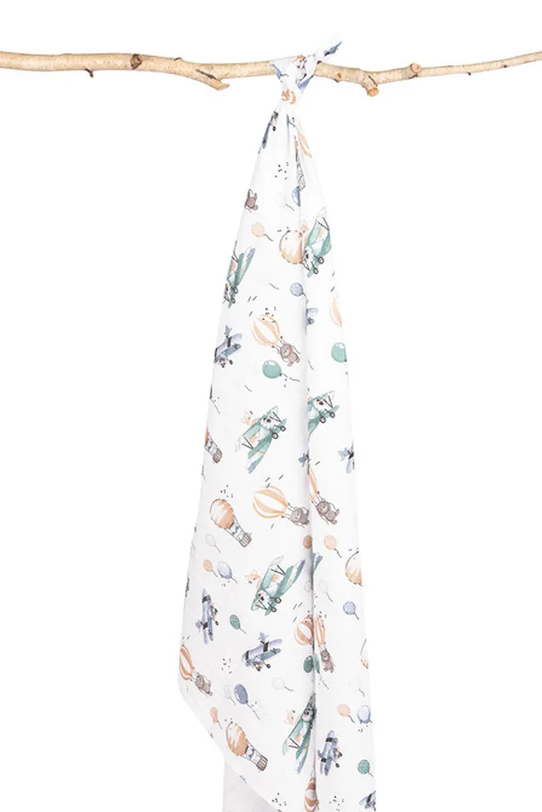 Sensillo, otulacz muślinowy, samolot, 120-120 cm